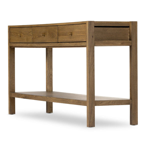 Meadow Console Table In Tawny Oak