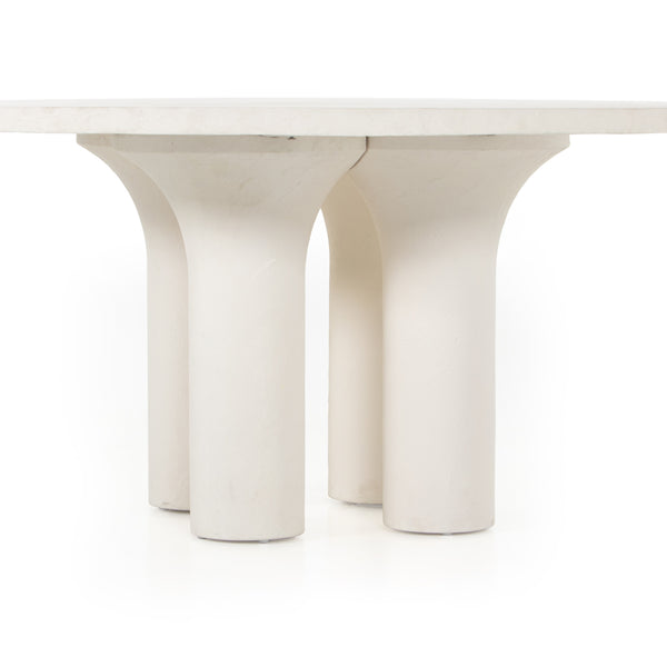 Parra Dining Table In Plaster Molded Concrete