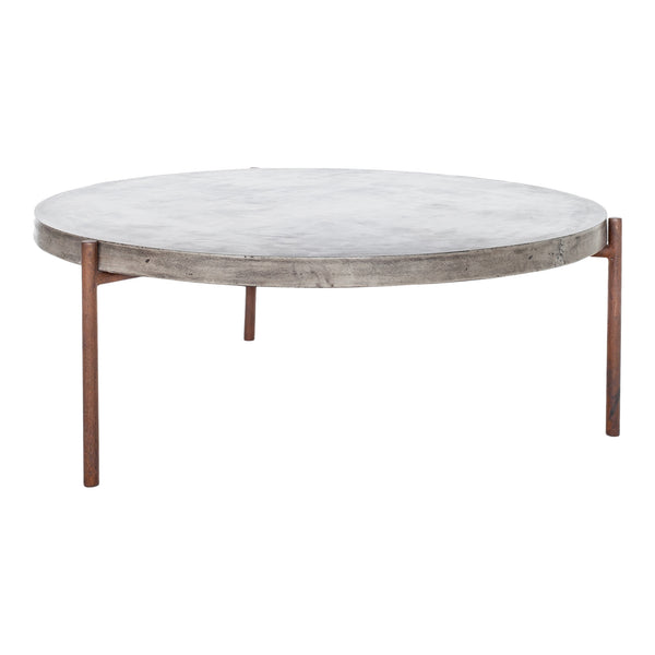 Mendez Outdoor Coffee Table with Fiber-Stone Top