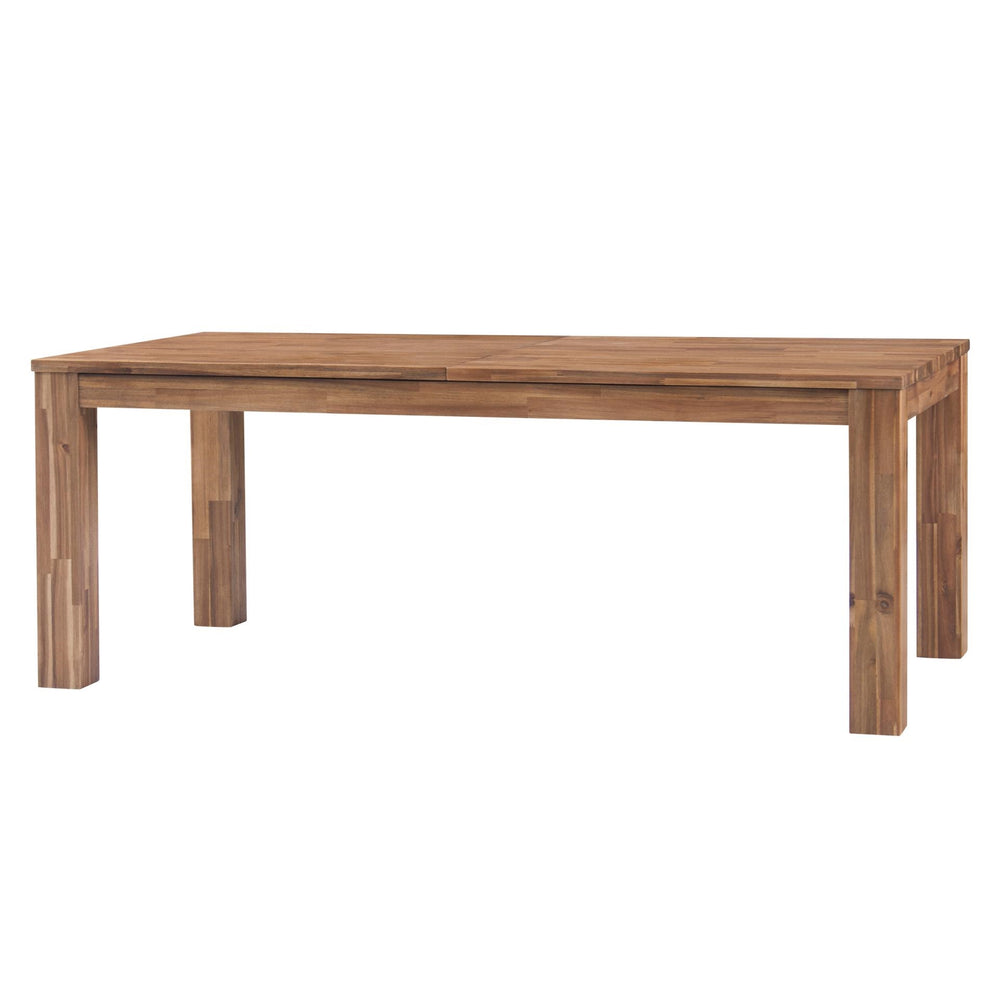 Bedford 75" Rect. Dining Table Square Legs In Brushed Brown 
