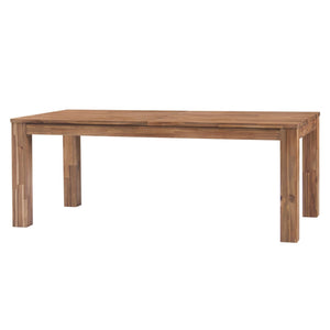 Bedford 75" Rect. Dining Table Square Legs In Brushed Brown 