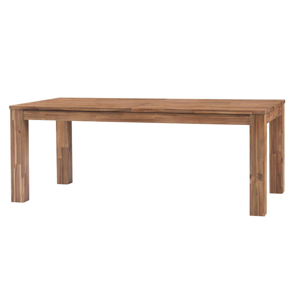 Bedford 75" Rect. Dining Table Square Legs In Brushed Brown 