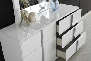 Giulia Night Stand Left Facing in White