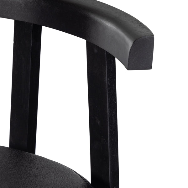 Tex Stool In Black Rosa Morada