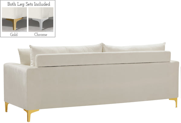 Lucy Sofa In Cream Velvet