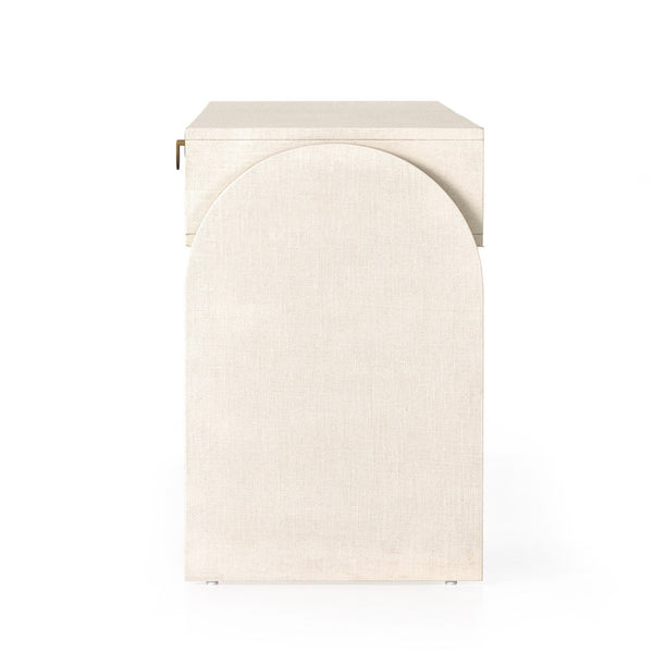 Cressida Console Table - Ivory Painted Linen