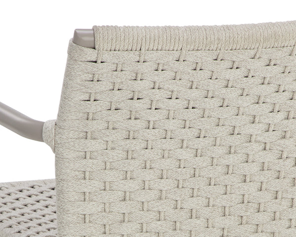 CASELLA STACKABLE DINING ARMCHAIR - GREIGE - CREAM