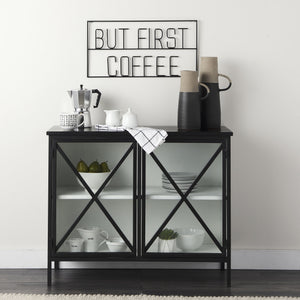 Aurelia Two Door Glass Cabinet
