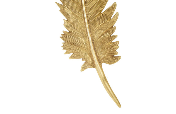 Feathers Wall Art, Gold Leaf, Set of 2, Large