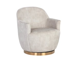 CASEY SWIVEL LOUNGE CHAIR - NONO CREAM