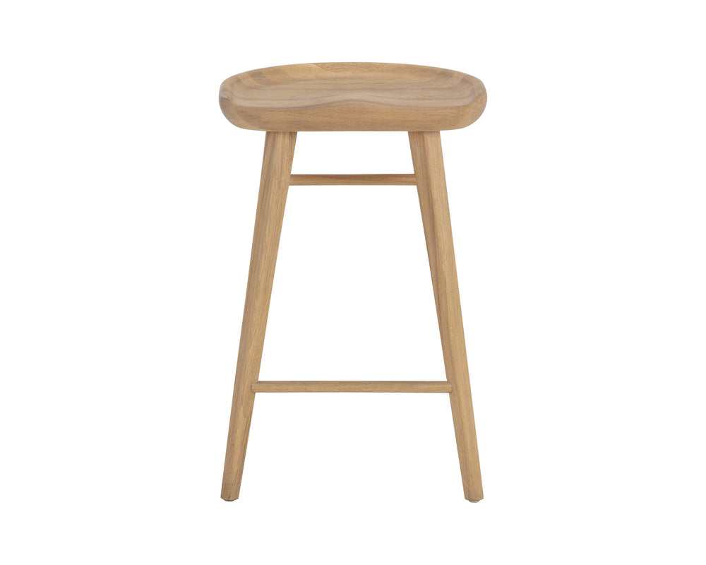 DOMINIC COUNTER STOOL - LIGHT OAK