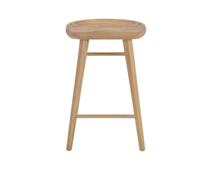 DOMINIC COUNTER STOOL - LIGHT OAK