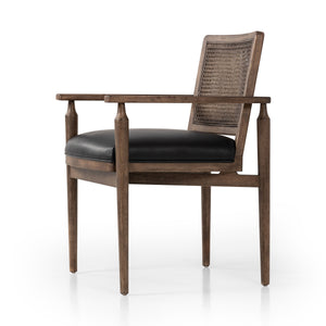 Xavier Dining Armchair in Black
