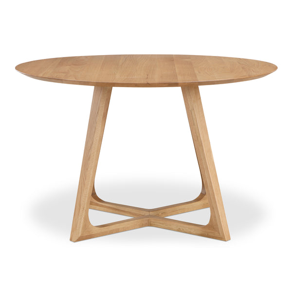 Moe's Godenza Round Dining Table in Natural Oak
