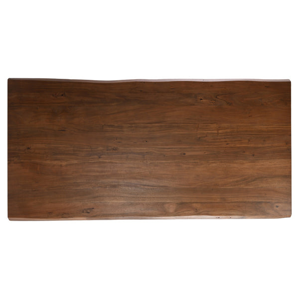 Bellamy Solid Wood Rectangle Dining Table - Amber Brown