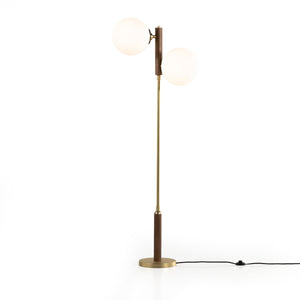 Colome Floor Lamp In Natural Walnut