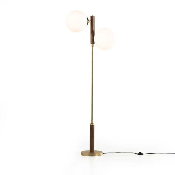 Colome Floor Lamp In Natural Walnut