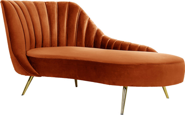 Josefina Chaise In Cognac Velvet