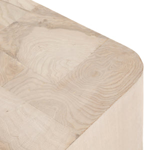 Blanco End Table In Bleached Burl