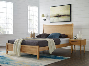 Willow Eastern King Platform Bed, Caramelized