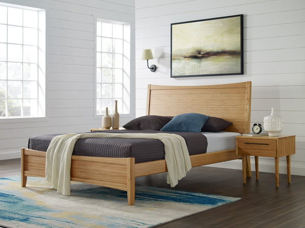 Willow Eastern King Platform Bed, Caramelized
