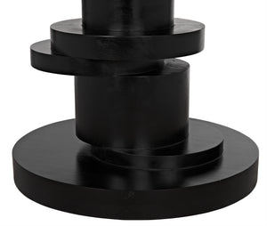 Hugo Dining Table, Hand Rubbed Black