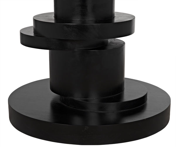 Hugo Dining Table, Hand Rubbed Black