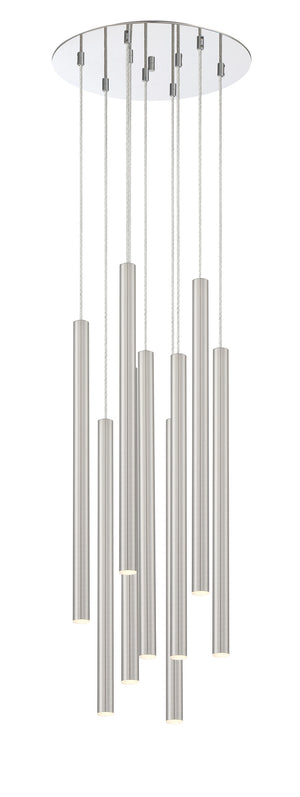Forest 9 Light Island/Billiard in Chrome Finish
