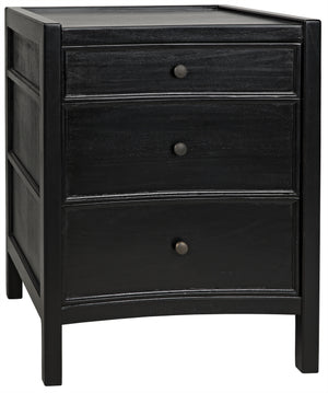 Hampton Night Stand 24", Hand Rubbed Black
