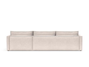 NEWILLA SOFA BED W/LOUNGER 57"X118", W/SLIM ARM RESTS