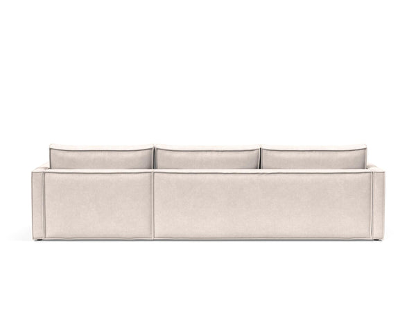 NEWILLA SOFA BED W/LOUNGER 57"X118", W/SLIM ARM RESTS