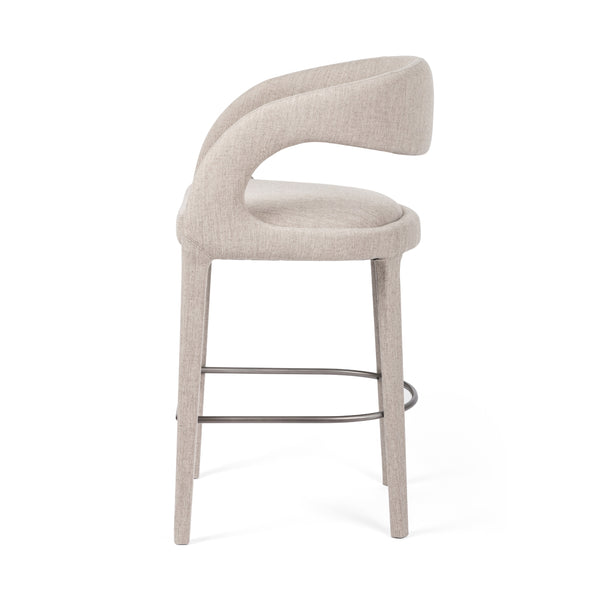 Hawkins Stool In Savile Flannel In Bar