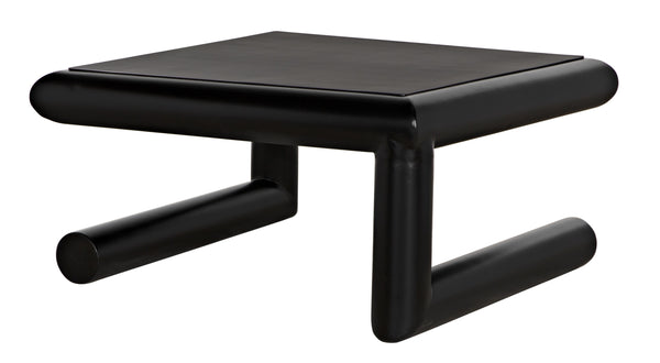 Emerson Industrial Steel Coffee Table in Matte Black