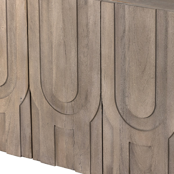 Rivka Media Console In Aged Grey