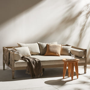 Amero Outdoor Sofa In 86" In Washed Brown In Fsc