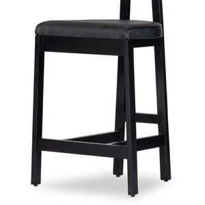 Tex Stool In Black Rosa Morada