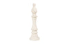 Bishop Chess Sculpture, Cast Stone White