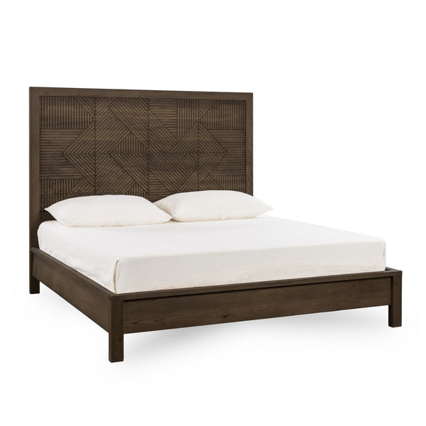 Santa Clara Solid Wood Bed - King in Toasted Brown