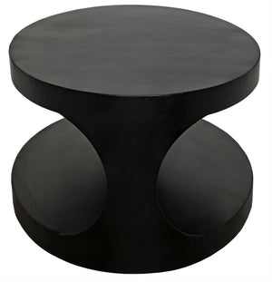 Eclipse Oval Coffee Table, Black Steel