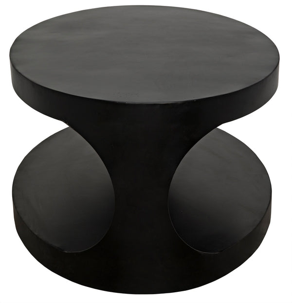 Eclipse Oval Coffee Table, Black Steel