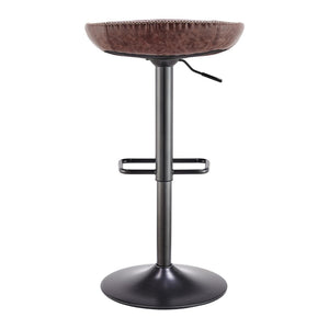 Rogue Gaslift Bar Stool In Vintage Coffee Brown