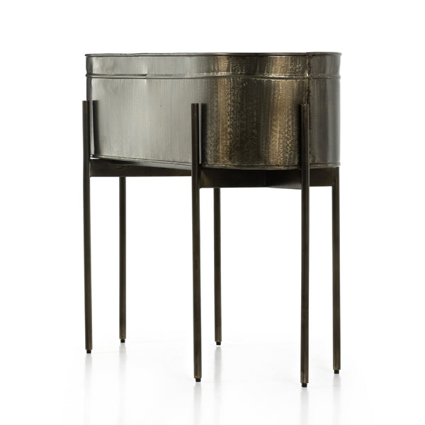 Jed Large Planter In Weathered Brass