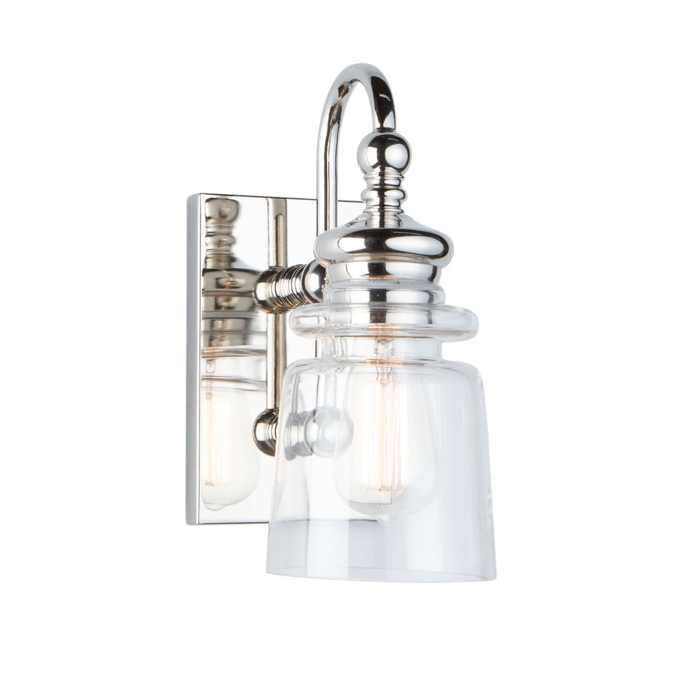 Castara 1 Light Wall Light AC11591PN in Polished Nickel