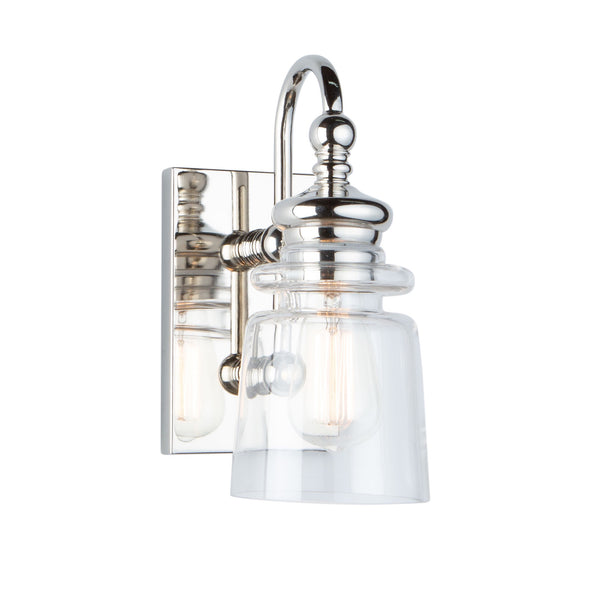 Castara 1 Light Wall Light AC11591PN in Polished Nickel