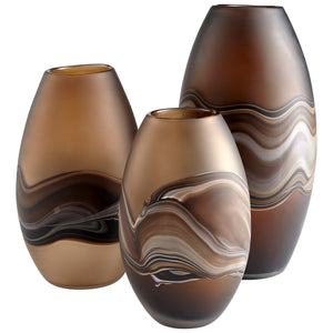 Nina Vase in Amber Swirl