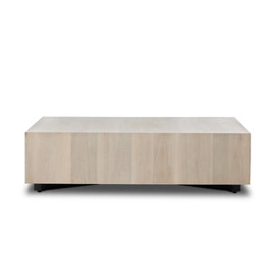 Hudson Large Square Coffee Table - Ashen Walnut
