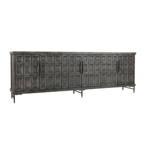 Willmark Solid Wood 6Dr Cabinet - Reclaimed Pine & Iron