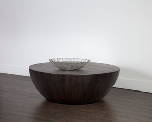KINSLEY COFFEE TABLE - SMALL - DARK BROWN