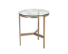 FLATO END TABLE - ANTIQUE BRASS