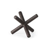 Astericks III (Small) 6L x 6W Brown Metal Decor Object